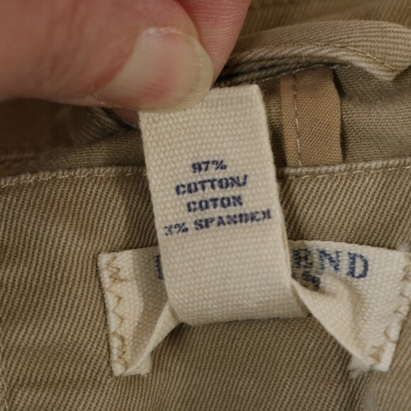 Lands End Canvas Jacket Casual Blazer Khaki Tan - Picture 12 of 15